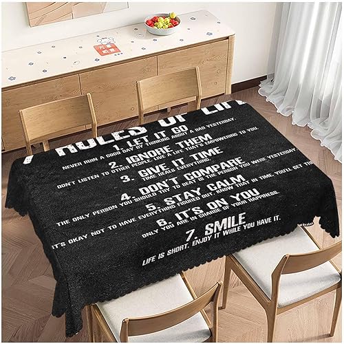 Miniatura 10 de Mantel de mesa de cassette de audio retro, cinta de casete de audio de plástico, 52 x 70 pulgadas, a prueba de polvo, protector para el hogar,