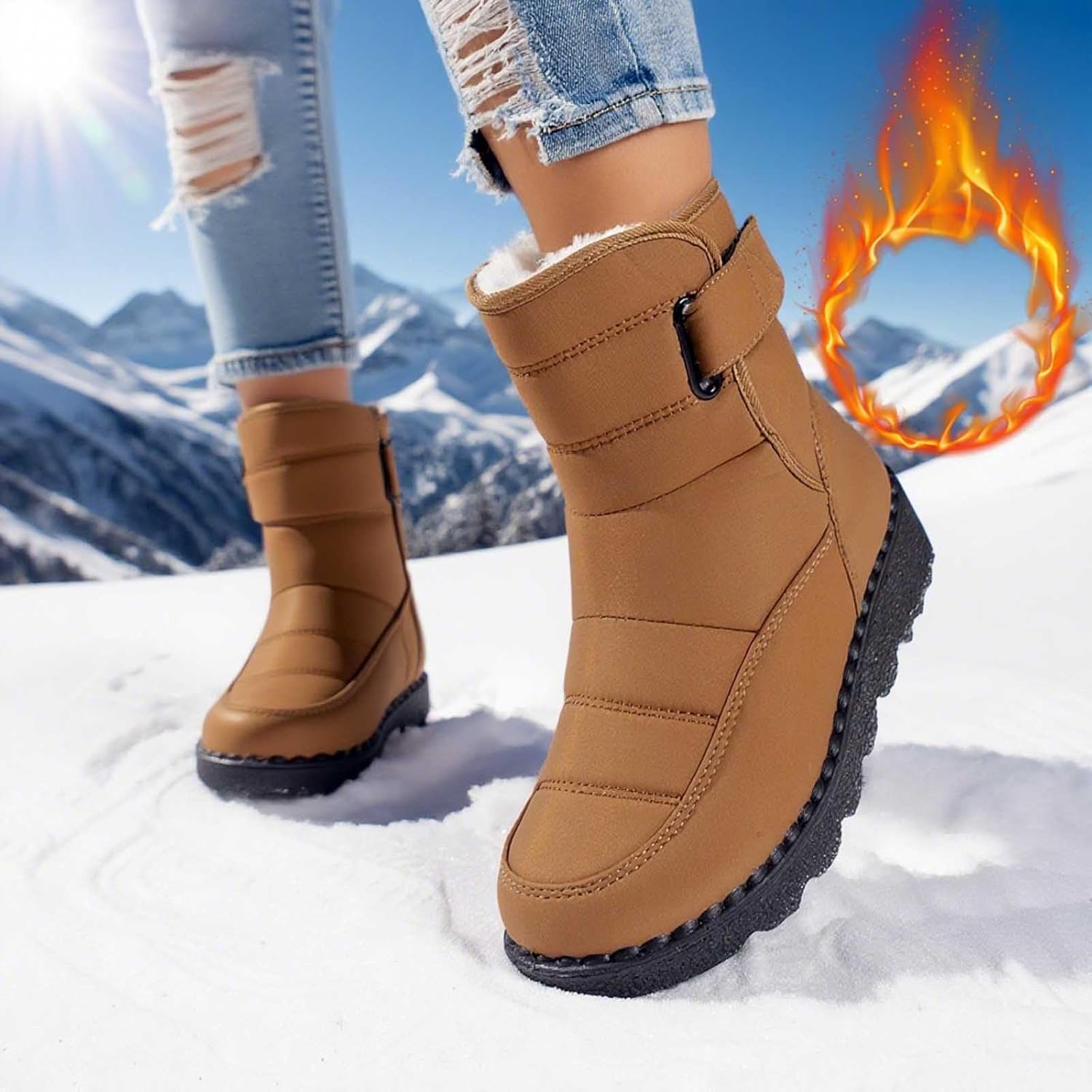 Trotseer de kou met gevoerde schoenen