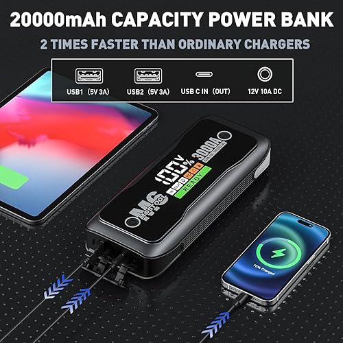 Miniatura 2 de MOSTOOL Arrancador de salto 3000A M6 para gas de 10L