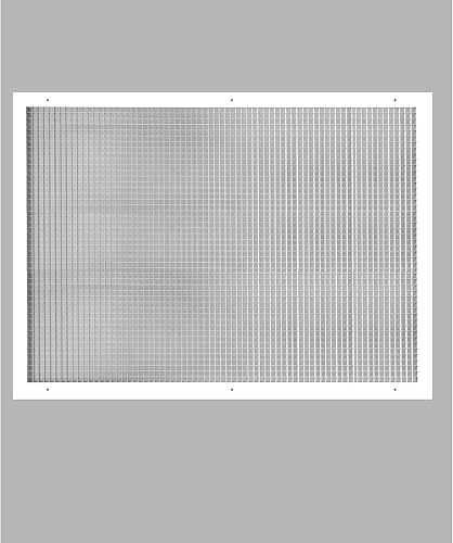 Miniatura 8 de Cubo Core Eggcrate Rejilla de filtro de aire de retorno para filtro de 1 pulgada, aluminio, blanco, Blanco, Cube Core Eggcrate