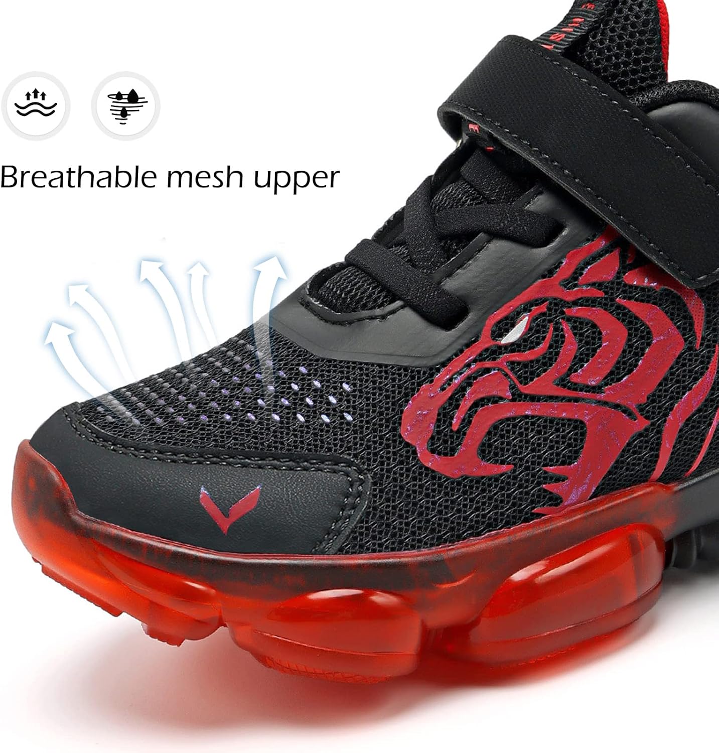 JMFCHI Boys Girls Kids' Sneakers Knitted Mesh Sports Shoes Breathable Lightweight Running Shoes for Kids Fashion Athletic Casual Shoes - Image 4