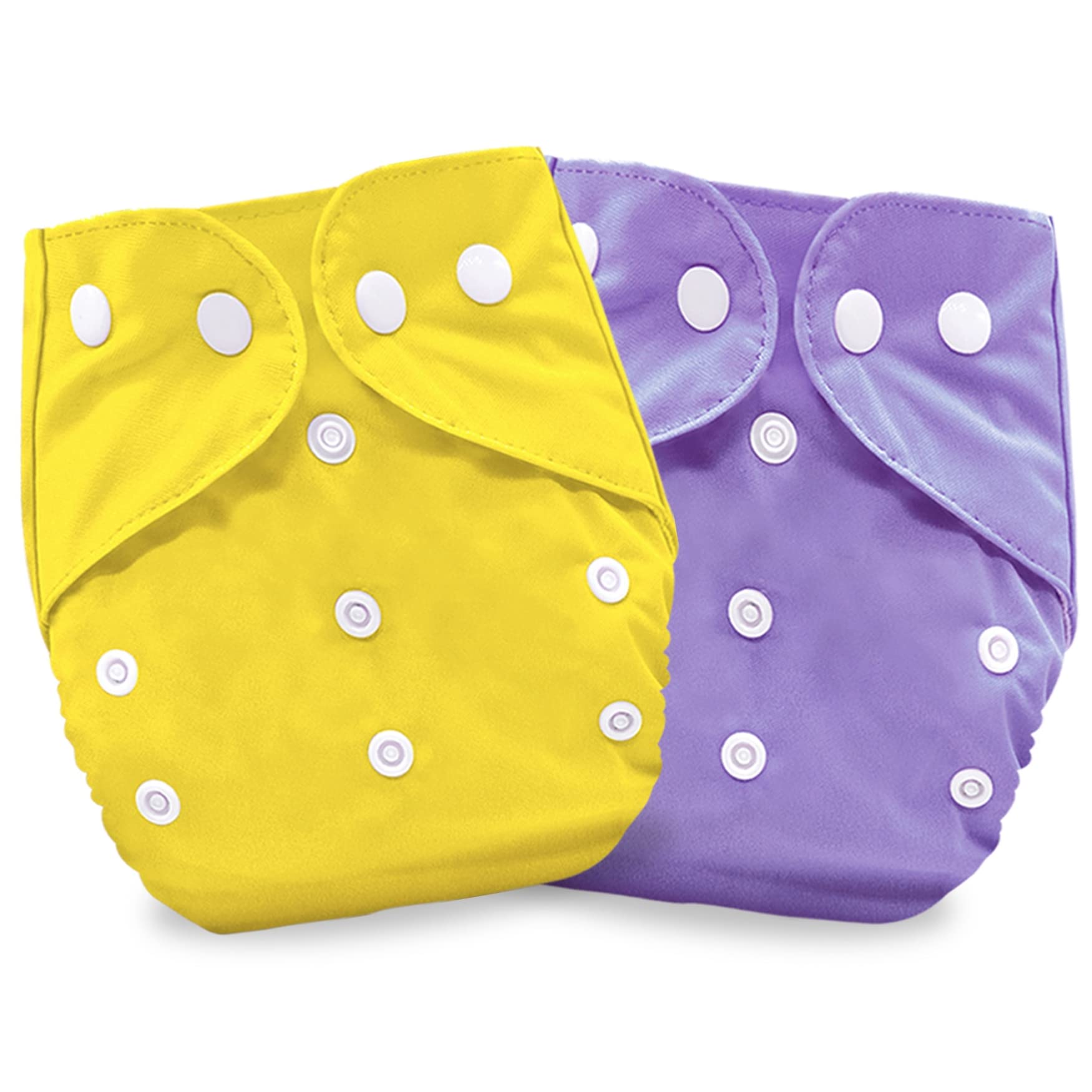 Bembika Baby Pocket Cloth Diapers with Double Gusset, Reusable Cloth Diapers Washable Adjustable Cloth Diapers One Size Adjustable Reusable (0-2 Years) (2 Pack) (No Inserts Included) 2B-picture-13