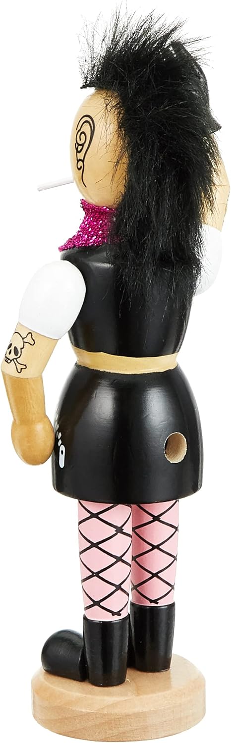 Dekohelden24 521101 Incense Smoker Woman Punk Lady Approx. 19 cm