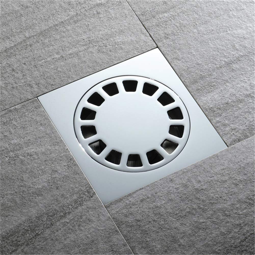Kirok Quadratischer Bodenablauf Aus Messing – 100x100 Mm, Geruchs- & Insektendicht, Für Bad & Küche