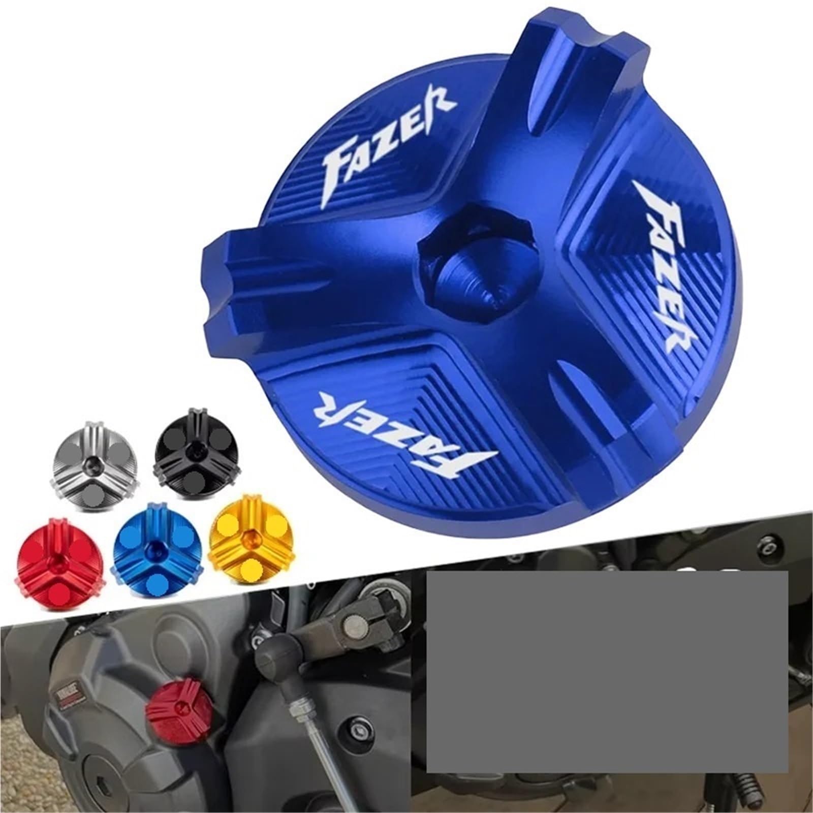 Compatible Con Yamaha FAZER FZ6 FZ6R FZ-1 FZ8 FZ-6 FZ 750 1000, Tapa De Llenado De Aceite De Motor De Motocicleta, Tapón De Filtro De Aceite, Accesorios.(Red-Fazer)