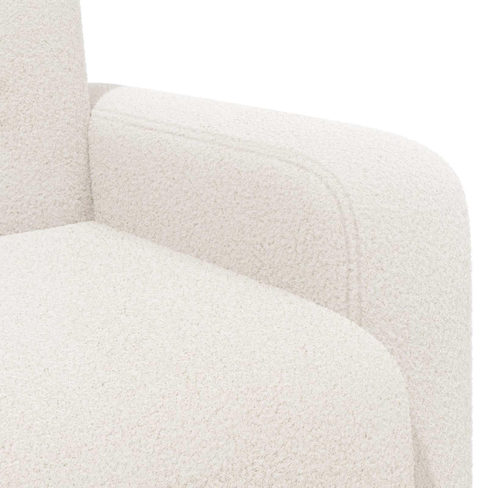 vidaXL Sessel Creme Bouclé