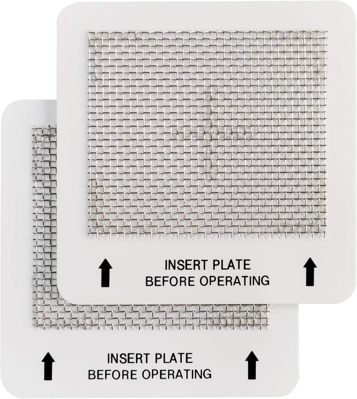 LUFUTATECH Universal Ceramic Ozone Plates for Generic Ozone Generators Washable Purification Air Purifier, 4.5" x 4.5" Inches Replacement Ozone Plates (2Pack)