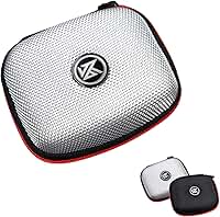 Case Porta Fone De Ouvido Rígido Compacto Bolsa Estojo Para Fones In Ear Bluetooth Com Ou Sem Fio Cabo USB Preto Organizador Viagem (Prata)