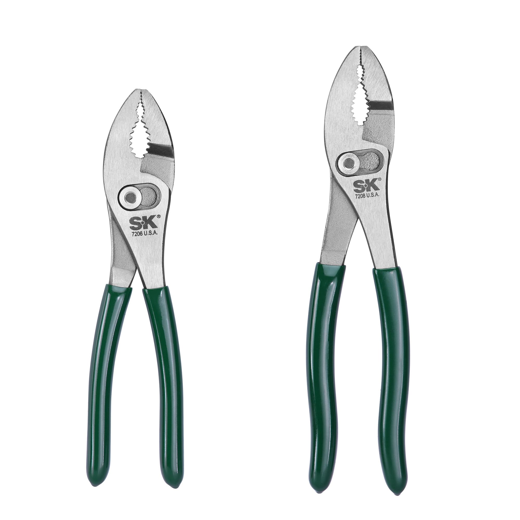 Tools USA 2-Piece Pliers Set, 6 & 8-Inch Slip Joint Pliers, High Carbon Steel, Anti-slip Padded Handle for Comfortable Grip