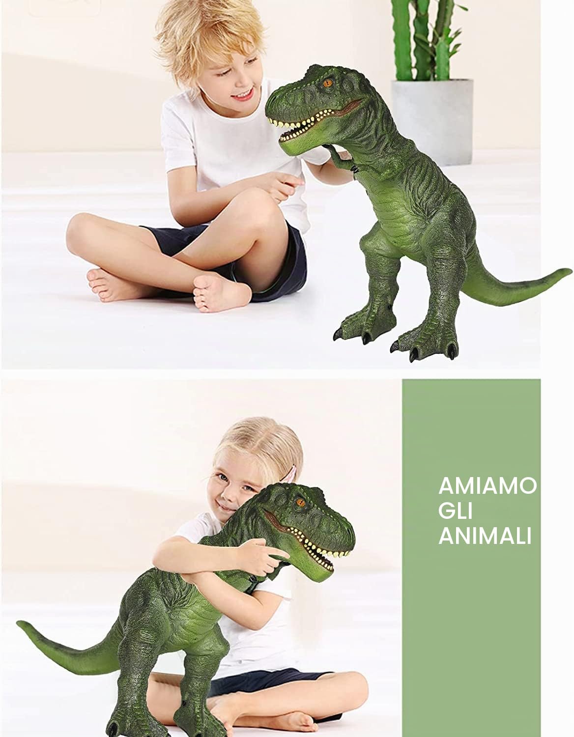 Gzsbaby Grandi giocattoli morbidi a forma di dinosauro, 71,1 cm, dinosauro dall'aspetto realistico, giocattoli giganti per bambini dai 3 ai 5 anni, giocattolo per bambini da 3 a 5 anni, regalo per