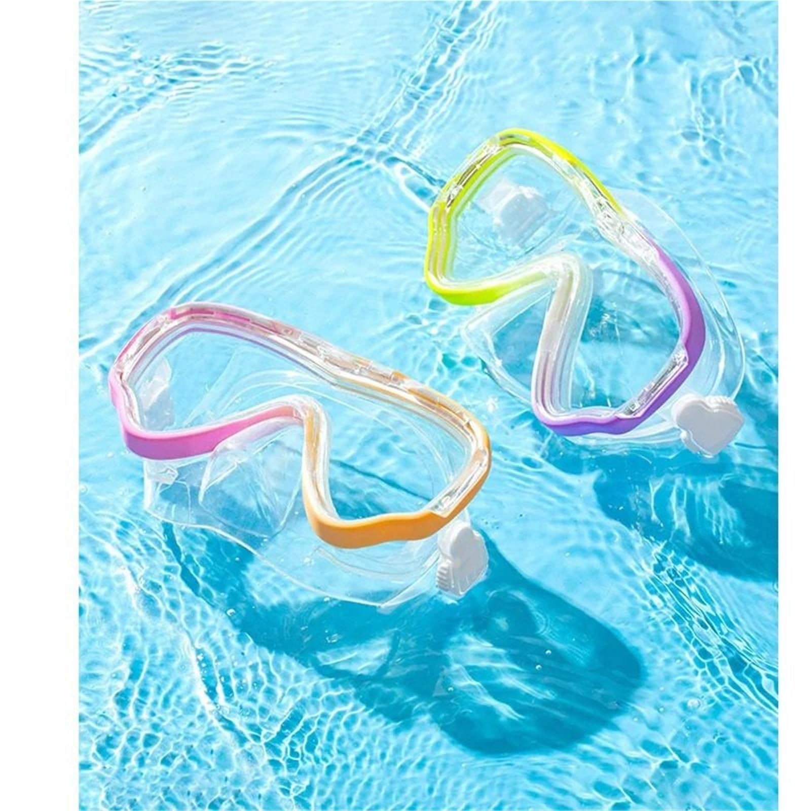 Buceo Máscara de Buceo y Snorkel Gafas de Buceo Gafas de natación Juego de Tubos Easy Breath Máscara de Snorkel Kit de de Buceo(Red)