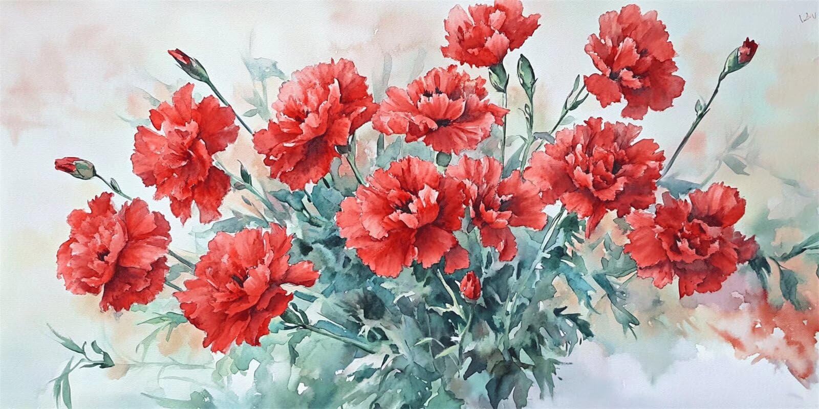 Grande Dipingere con i Numeri 60x120cm Dipingere con i Numeri Adulti Fiore Paint by Numbers Hobby Creativi Adulti e Principianti fai da te Kit Completo Craftoria,Decorazioni Casa Regalo Piante-y1230