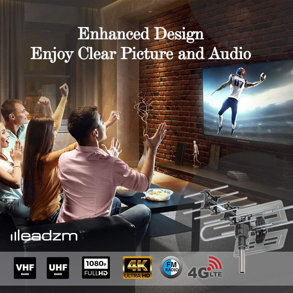 Leadzm TA-983 Antenna with TV setup
