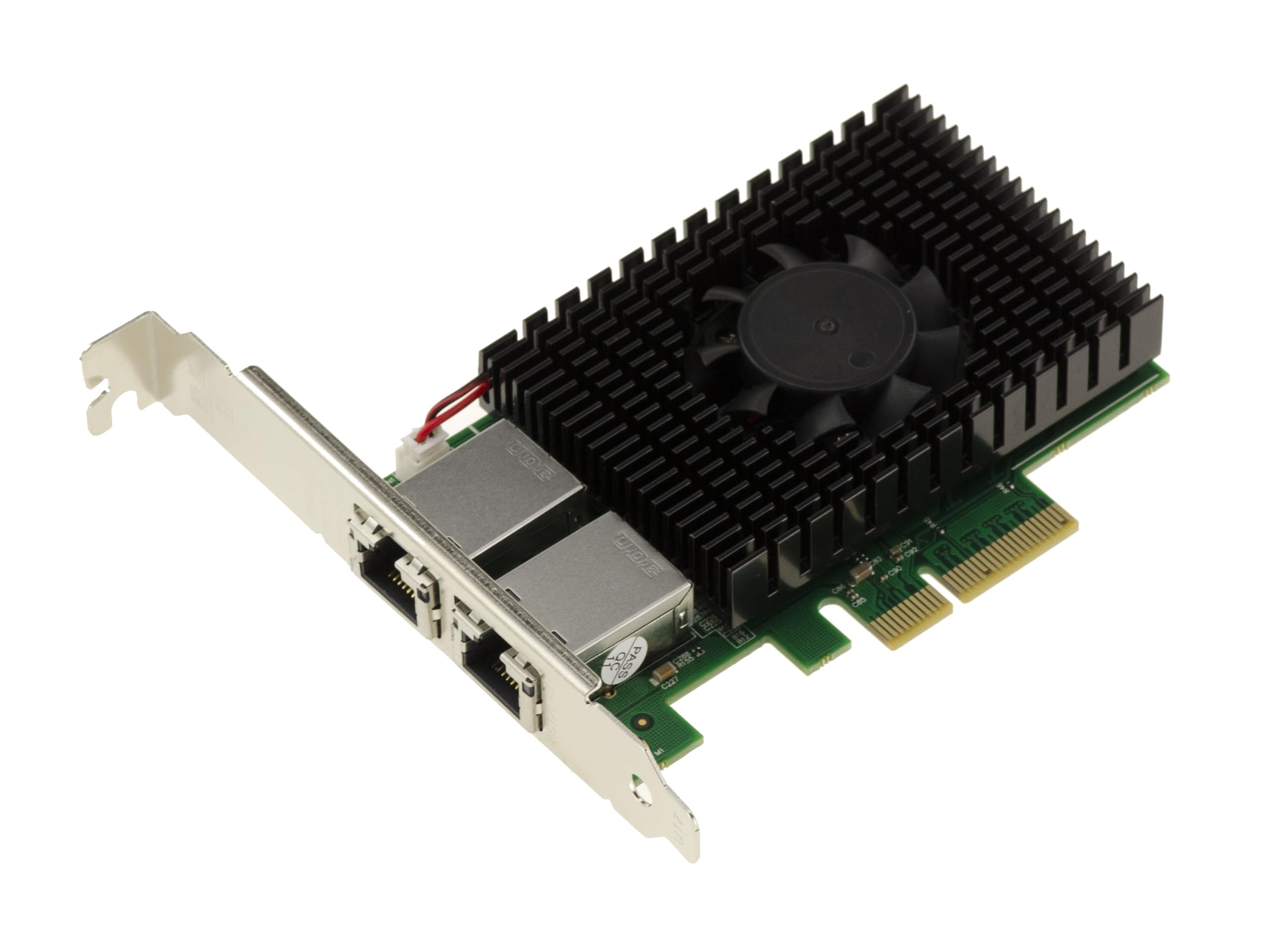 KALEA-INFORMATIQUE Network controller card PCIe 3.0 x4 Dual 10 Gigabit Ethernet - 2 ports RJ45 10G Dual Chipset Aquantia AQtion AQC107S with bridge ASM1812