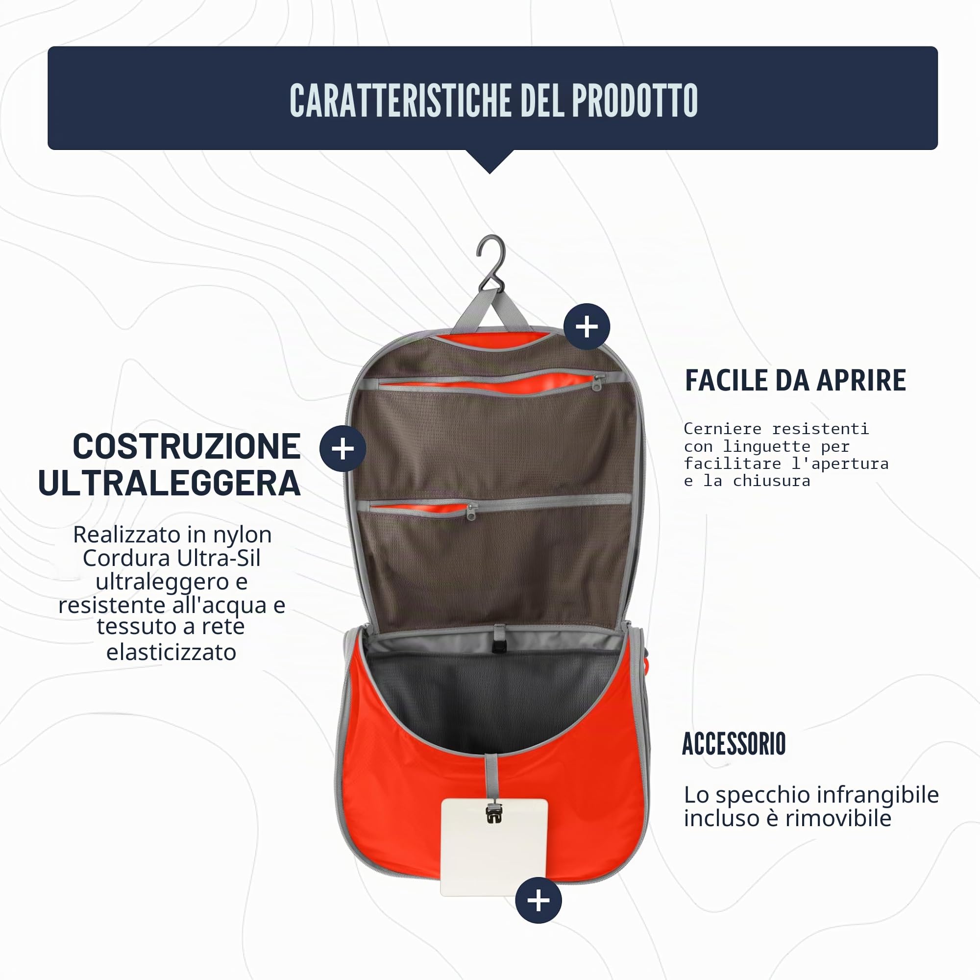 Sea to Summit TravellingLight - Beauty case da viaggio da appendere per uomini e donne