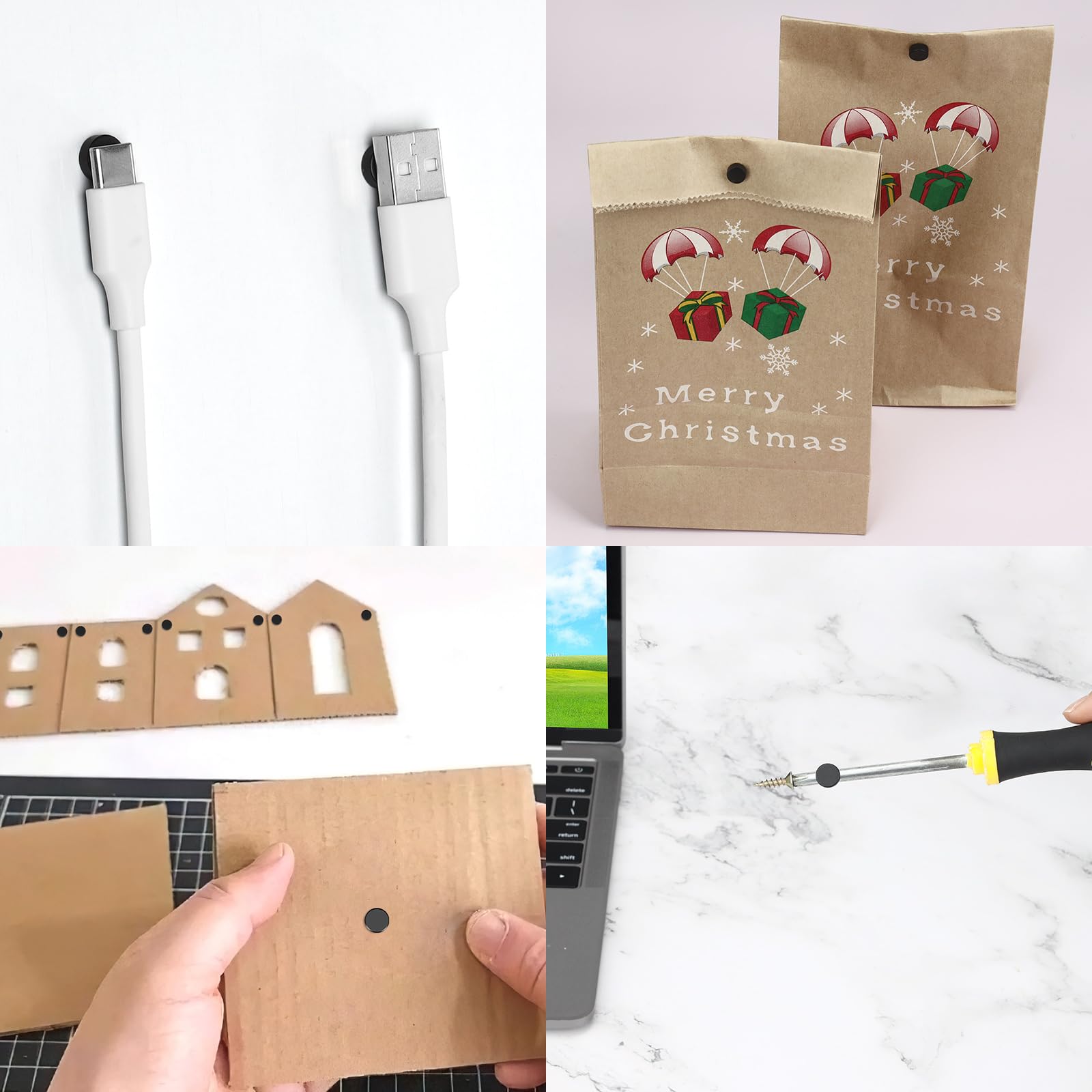 28 Magneti Circolari Colorati - 30x8mm, Per Frigoriferi E Lavagne, Forte Adesione - Foto 2