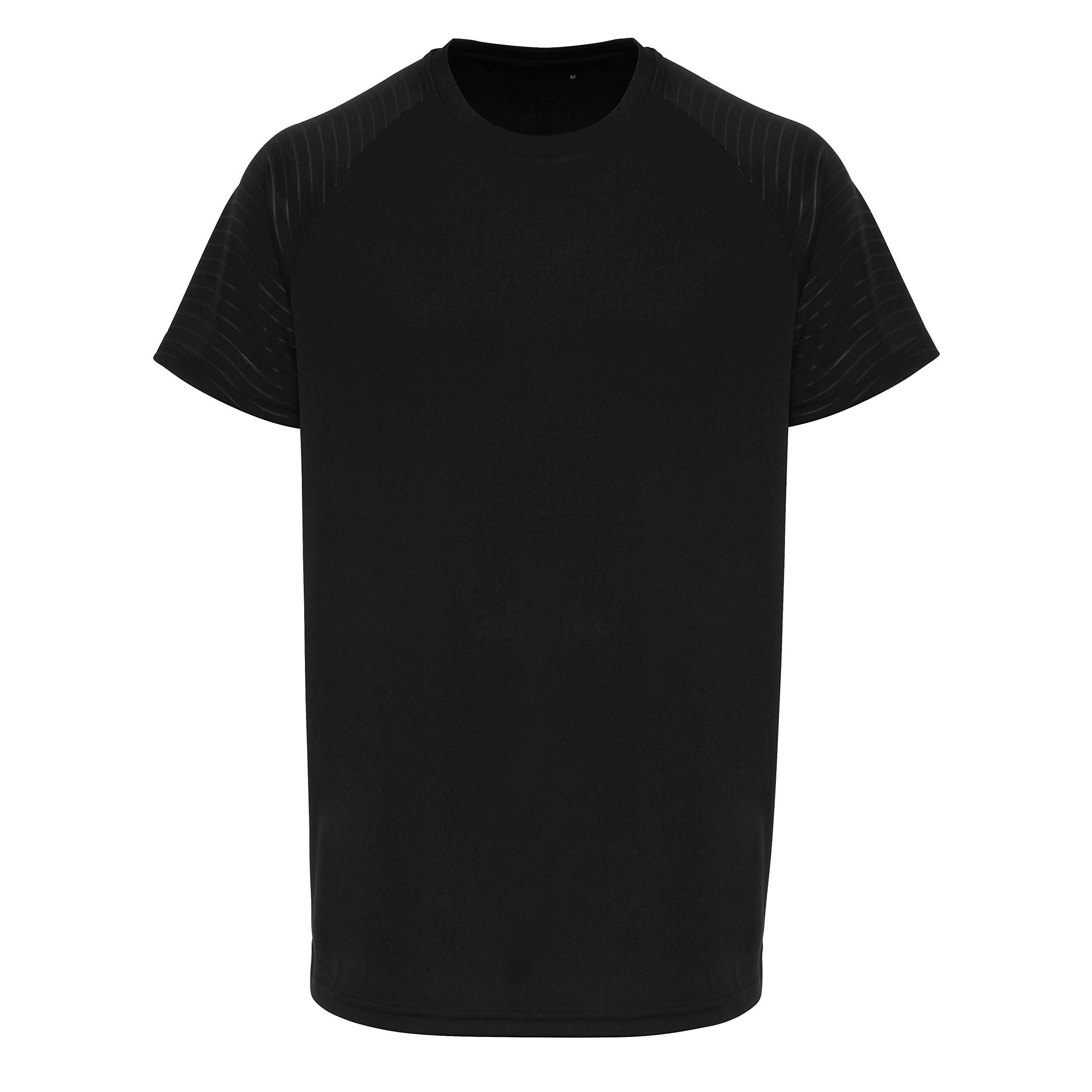 TriDri TR014 Embossed Sleeve T-Shirt - Black - M