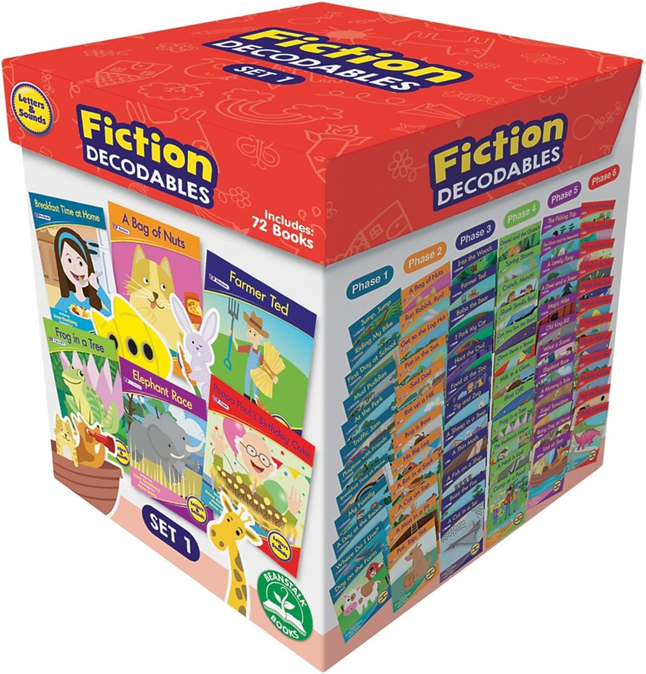 Junior Learning Letters and Sounds Set 1 Fiction Boxed Set, Multi