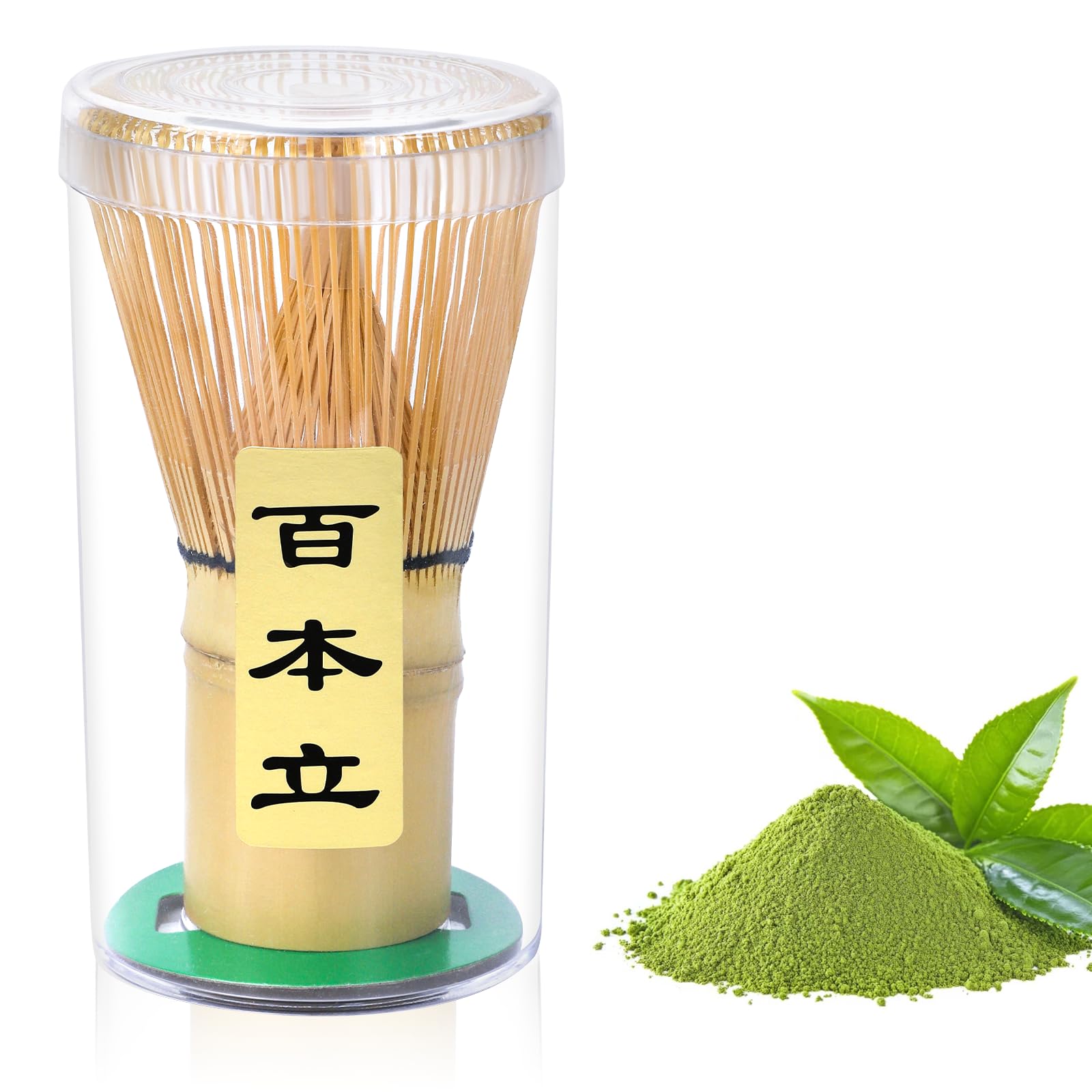 Alyvisun Bamboo Matcha Whisk with 76 Prongs, Handcrafted Chasen, Traditional Matcha Whisks for a Smooth and Frothy Matcha Experience, Perfect for Tea Ceremony, Brown