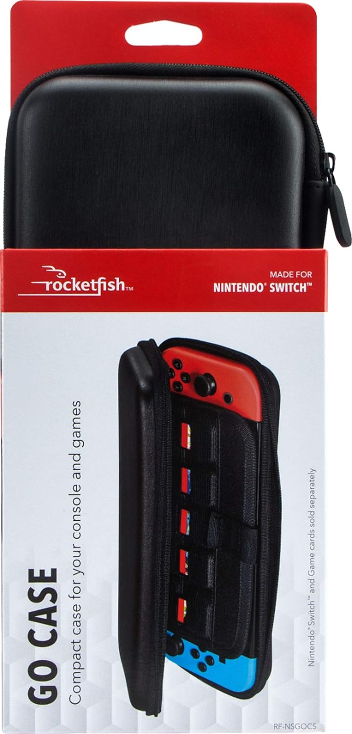 Rocketfish - Go Travel Case for Nintendo Switch - Black