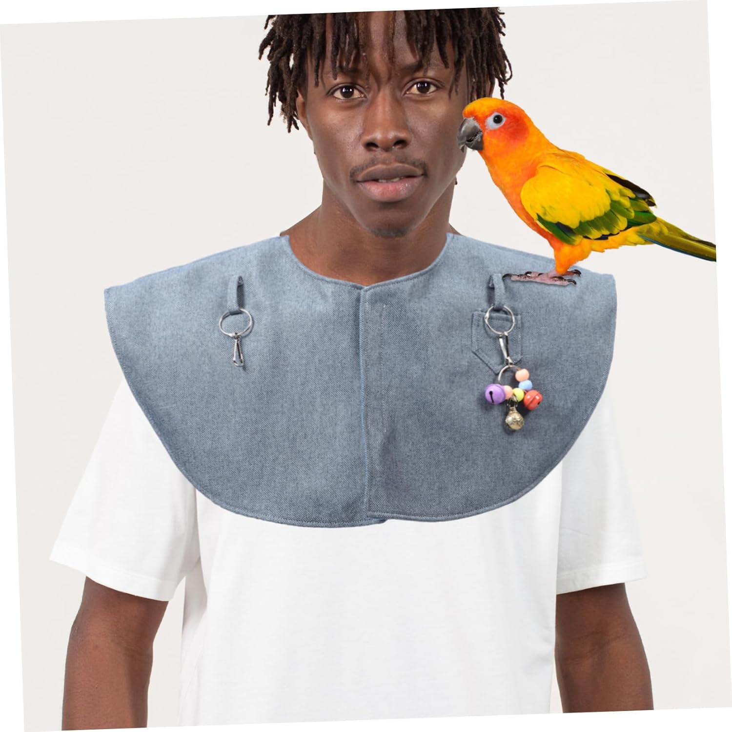 DOITOOL Scratch Bird Shawl Shoulder Cape for Parrot Training Pet Clothing Shoulder Protection Shawl