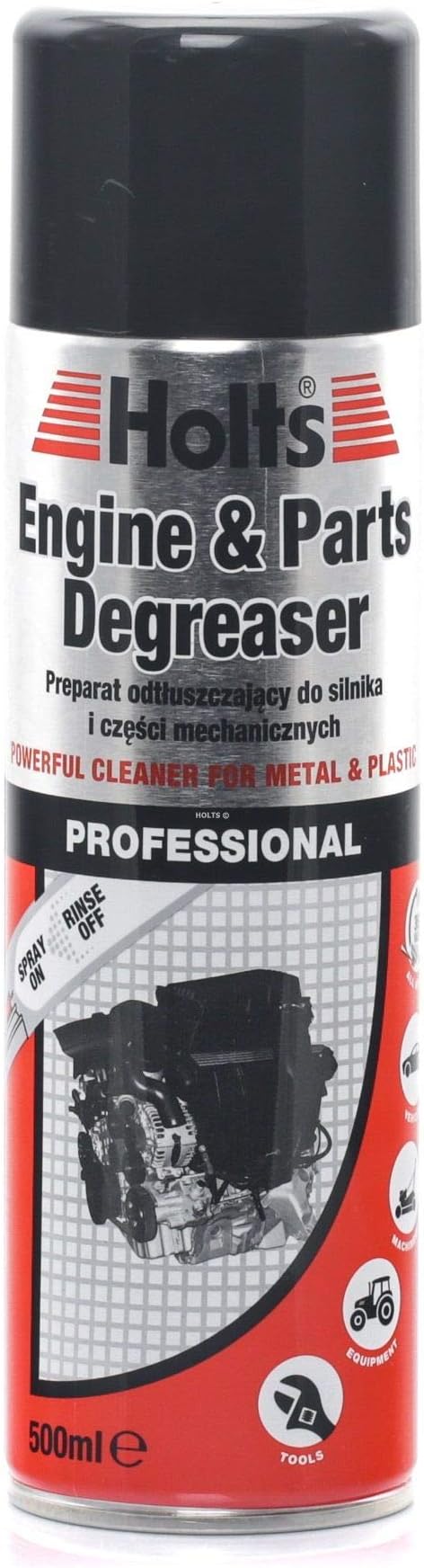 Holts Engine Degreaser Spray, Engine Cleaner Degreaser, Professional Quality Engine & Parts Degreaser, Removes Dirt, Grease & Oil, Car Degreaser To Clean Any Surface, 360° Spray, 500ml