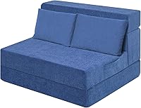 Vista 27 de Colchón Plegable para Sofá Cama, Silla Sofá Cama Plegable para Dormir, Colchón de Piso con Almohada para Sala de Estar, Oficina en Casa