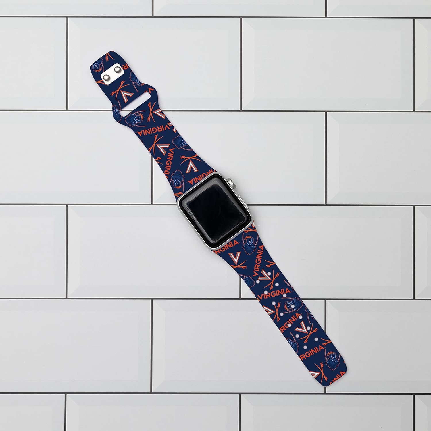 AFFINITY BANDS Virginia Cavaliers HD Combo Package Compatible with Apple Watch and AirPods Pro (38/40/41mm (42mm Series 11) Long Random)