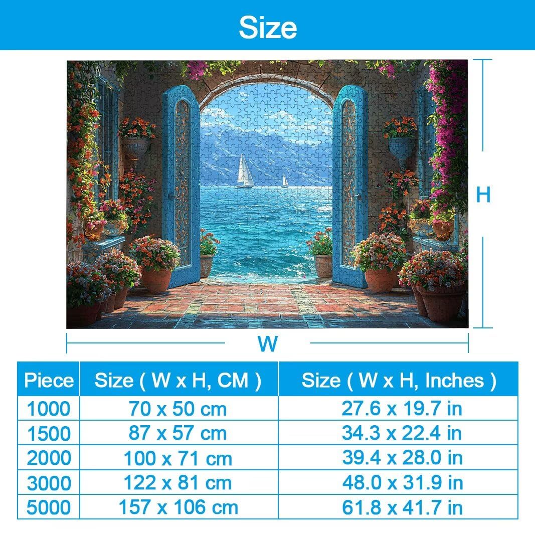 Puzzle Italia, Puzzle 1000 Pezzi per Adulti, Regalo Donna/Uomo -2397