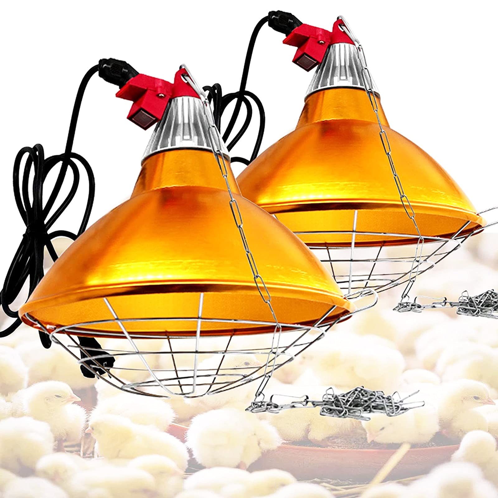 Buy WOERD Heat Lamp For Puppies, Infrared Heat Lamps For Chickens