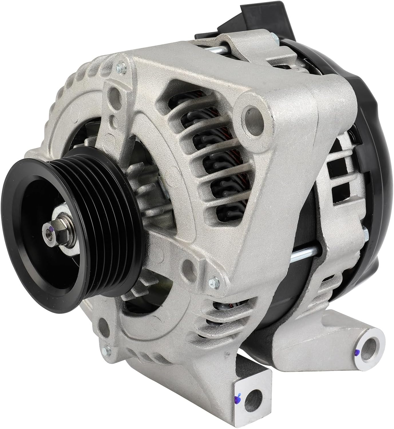 SCITOO New Alternator Fits for Pontiac for Torrent 3.4L 2006,for Chevrolet for Equinox 3.4L 2006, 12V 145Amp CW S6 Pulley Class High Output Alternator 15812949 11146
