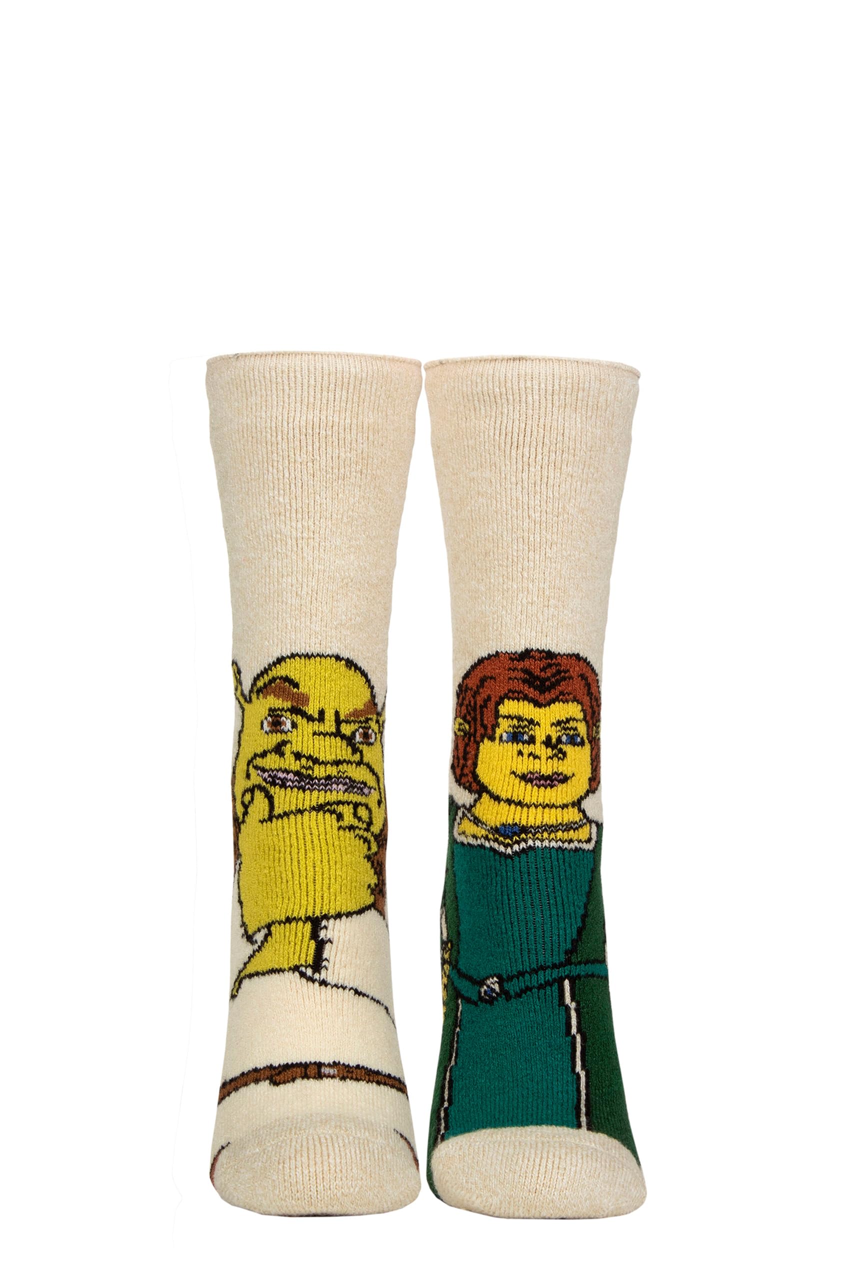 Ladies Lite Licensed Character Socks - Shrek & Fiona