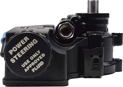 Miniatura 7 de A-Team Performance - Bomba de dirección asistida Saginaw Serie TC Aluminio Tipo II con Depósito Integral - Compatible con GM (negro)