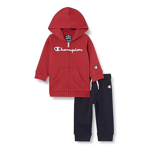 Immagine del prodotto Champion Legacy Legacy American Classics TD - Hooded Full Zip Completo, Rosso TBR/Blu Marino, 18 mesi Bimbo 0-24 FW23