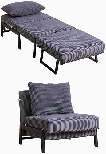 Sofá cama plegable, sofá cama plegable convertible, diseño 2 en 1, silla plegable con respaldo ajustable, cama otomana moderna con espuma disponible en Yaxa Colombia