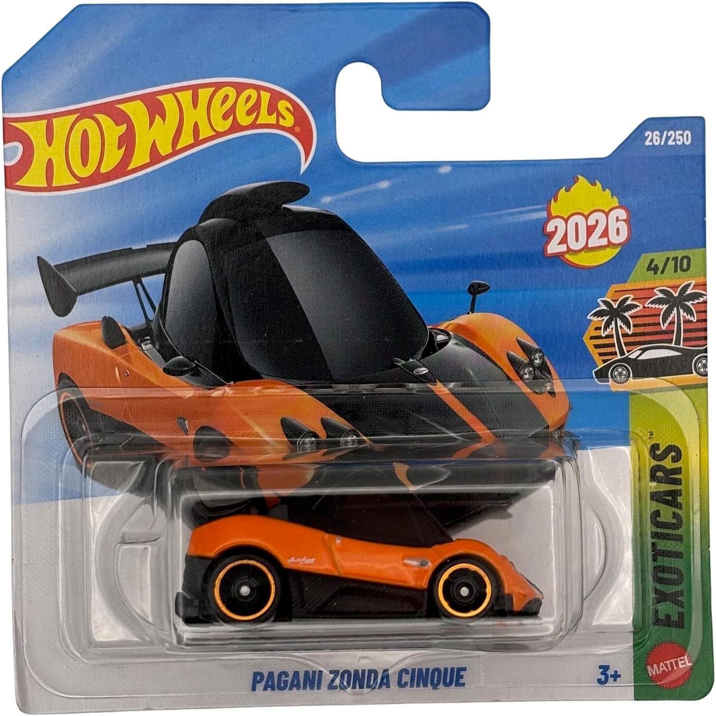 Hot Wheels - Pagani Zonda Cinque - Exoticars 4/10 - JJK75 - Short