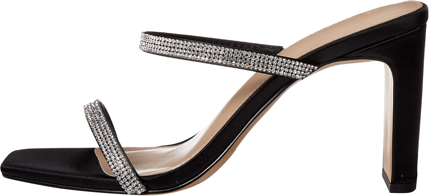 The Drop womens Avery Square Toe Two Strap High Heeled Sandal - Image 8