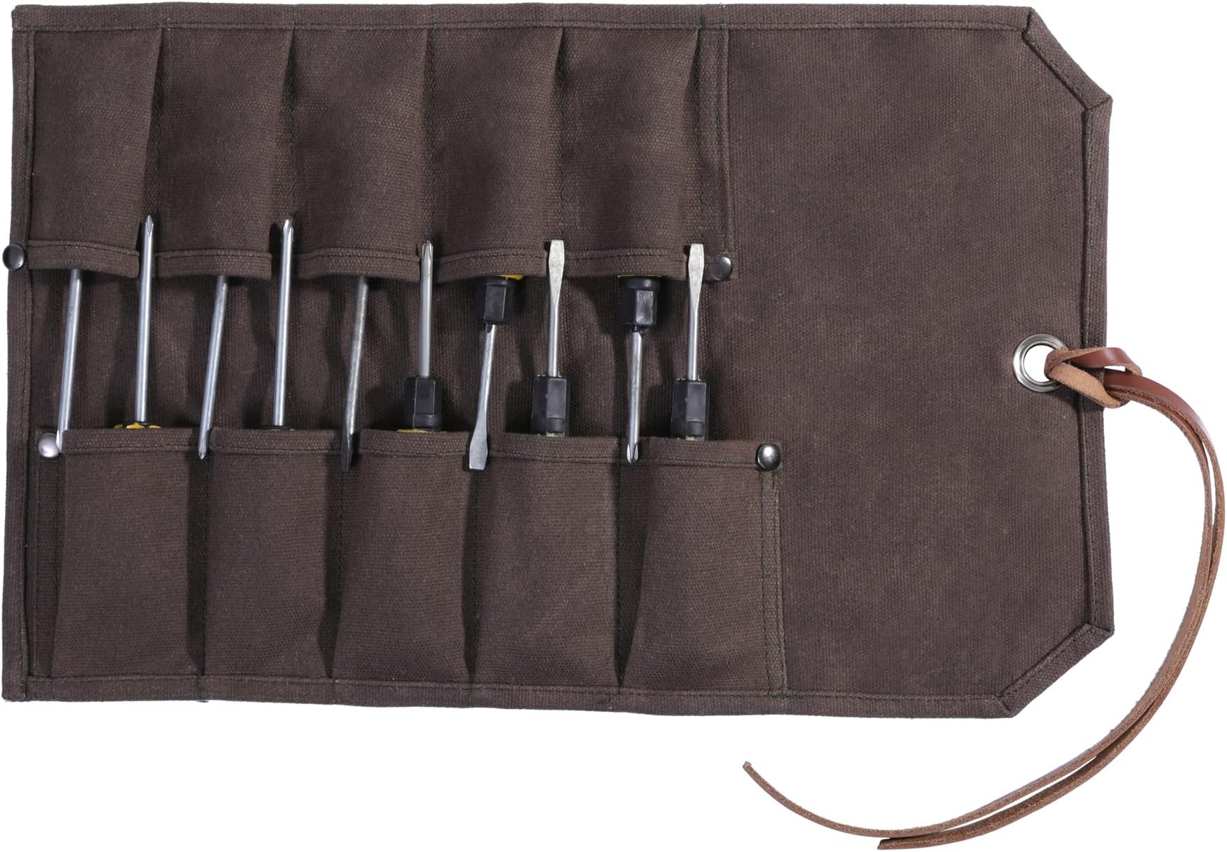 Tool Storage Bag, MultiFunction Tool Roll Pouch 10 Slots and 1 Tie