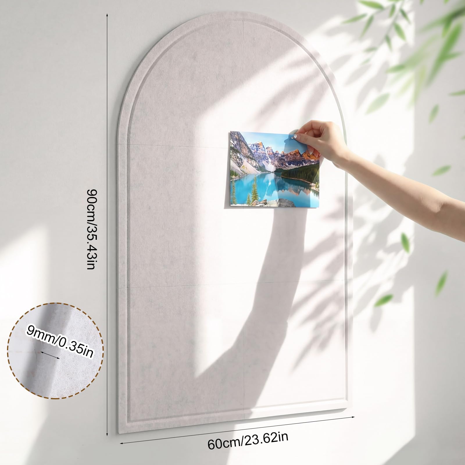Amazon | MotiMind アーチ型フェルト掲示板 35インチ x 61cm フェルト