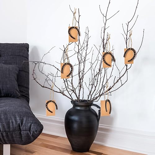 Miniatura 3 de 20 piezas de suministros de fiesta de plástico con temática vintage, mini sombreros de vaquero, herraduras rústicas y sombreros de vaquera para