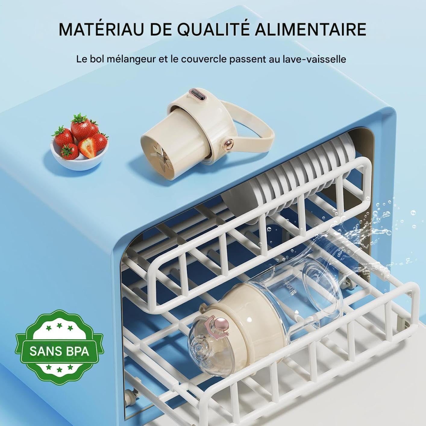 Batidora portátil recargable,Taza de licuadora portátil pequeña prensa de cítricos | Batidora de taza compacta para casa Leche café al aire libre Camping | Batidora personal eléctrica con botella agitadora Máquina De Leche, Café, Bebidas Para Viajes, Hoga