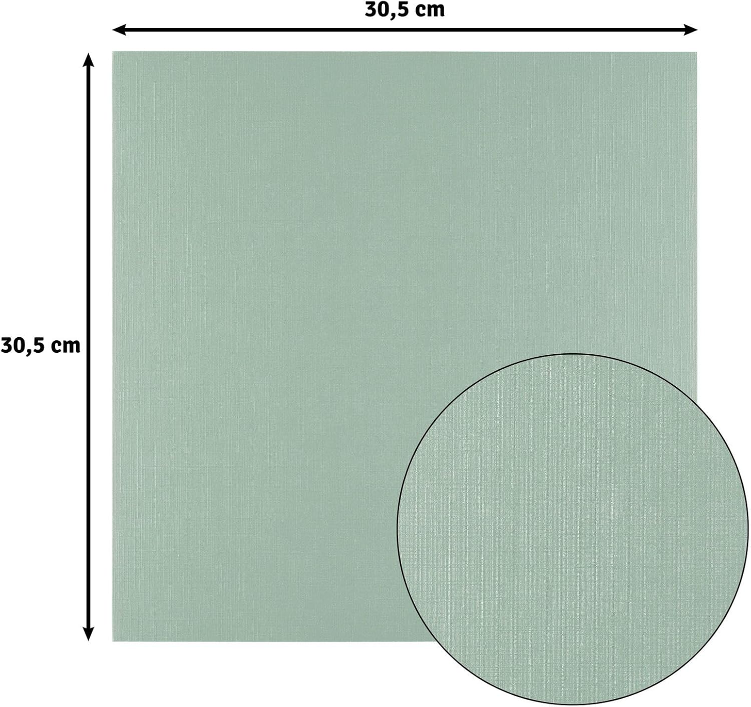 Florence Linen Cardstock Green 250 g - Coloured Paper 12 x 12 inches - Iguana - Card Making - Scrapbooking Supplies - Tear-Resistant - Create Elegant Invitations, Gift Boxes and Art Projects