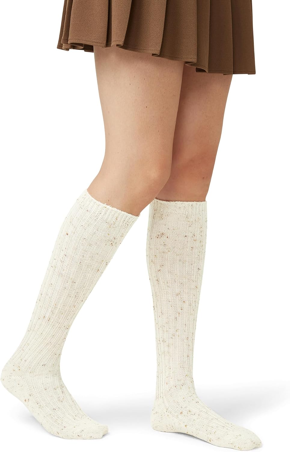 HUE Women's Ribbed Tweed Knee Sock 3 Pair Pack