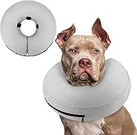 Vista 14 de Supet - Collar isabelino inflable para recuperación, posoperatorio para perros pequeños, medianos y cachorros