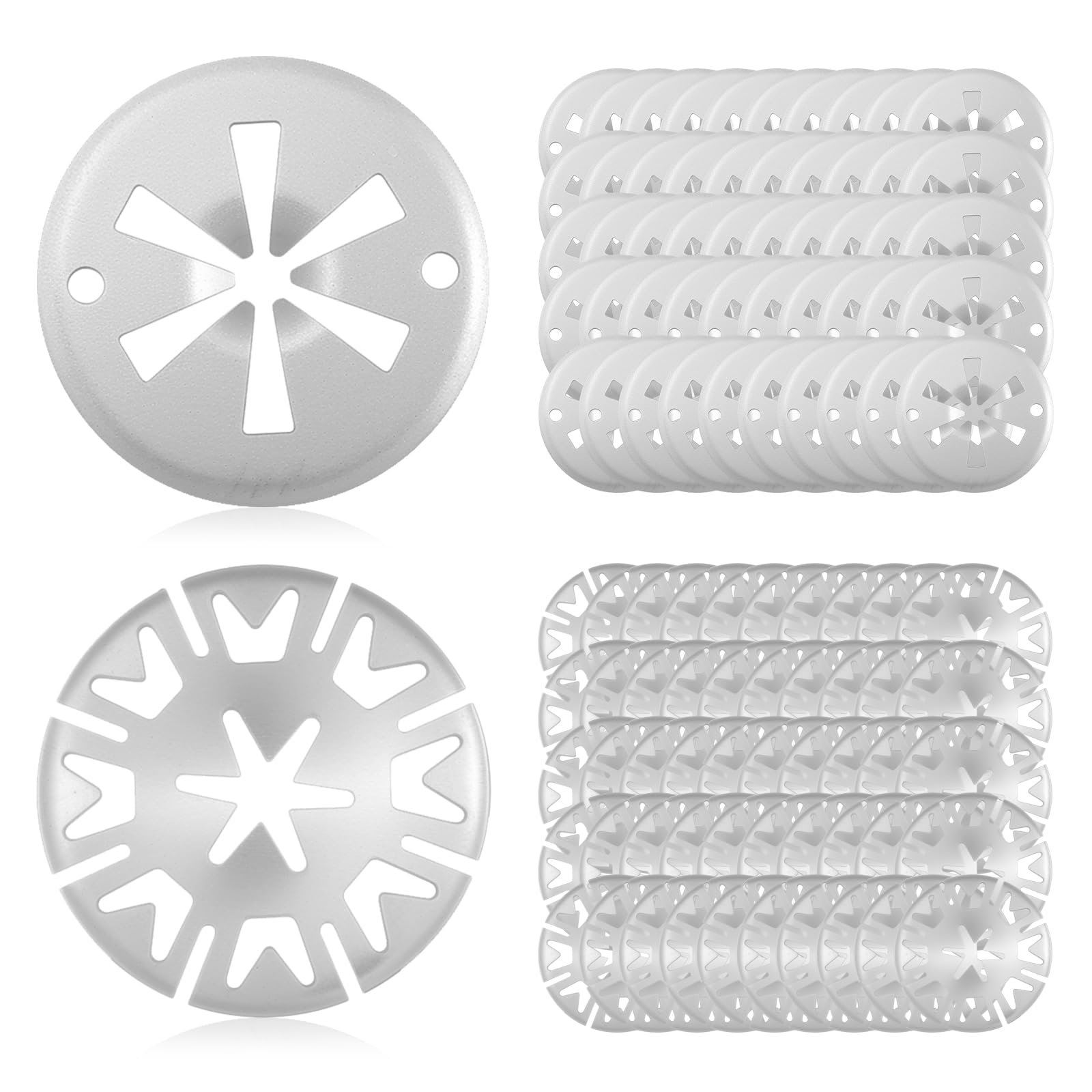 100 Stk 30mm Klemmscheiben Hitzeschutzblech Reparatursatz,Sicherungsscheiben Federringe Sortiment, Hitzeschutzblech Befestigung Clips Hitzeblech zur Befestigung Hitzeschildern unter Haube Auto(50+50)