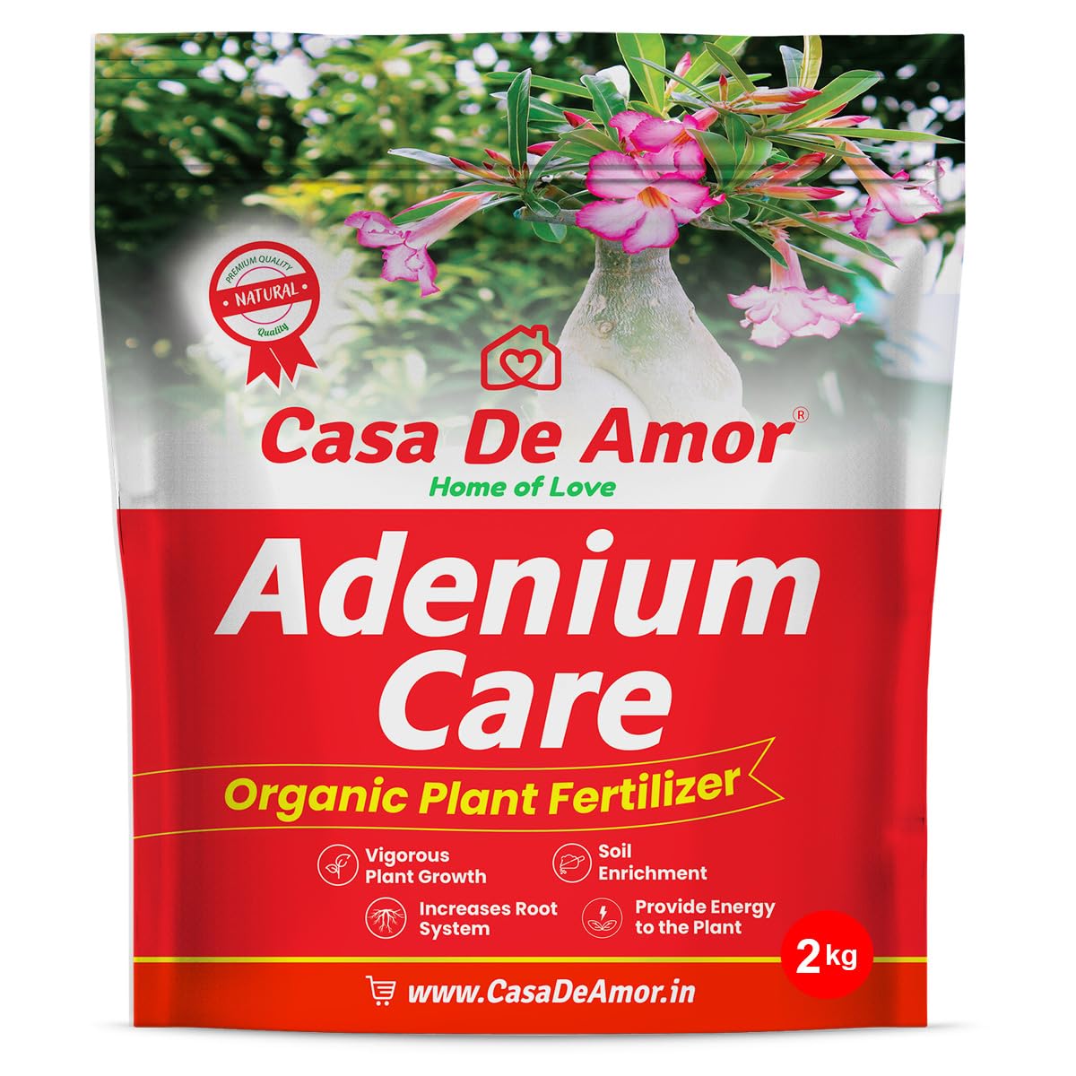 Casa De Amor Adenium Care Organic Plant Food for Adenium Plants, Multi Micronutrients Plant Booster (2 Kg) (B09NM7HK1H) Amazon Price History, Amazon Price Tracker