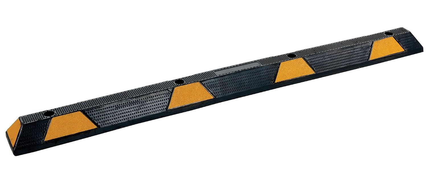 Vestil CS-33-BL Recycled Rubber Car Stop 71-3/4 in. x 5-3/4 in. x 4 in. Black