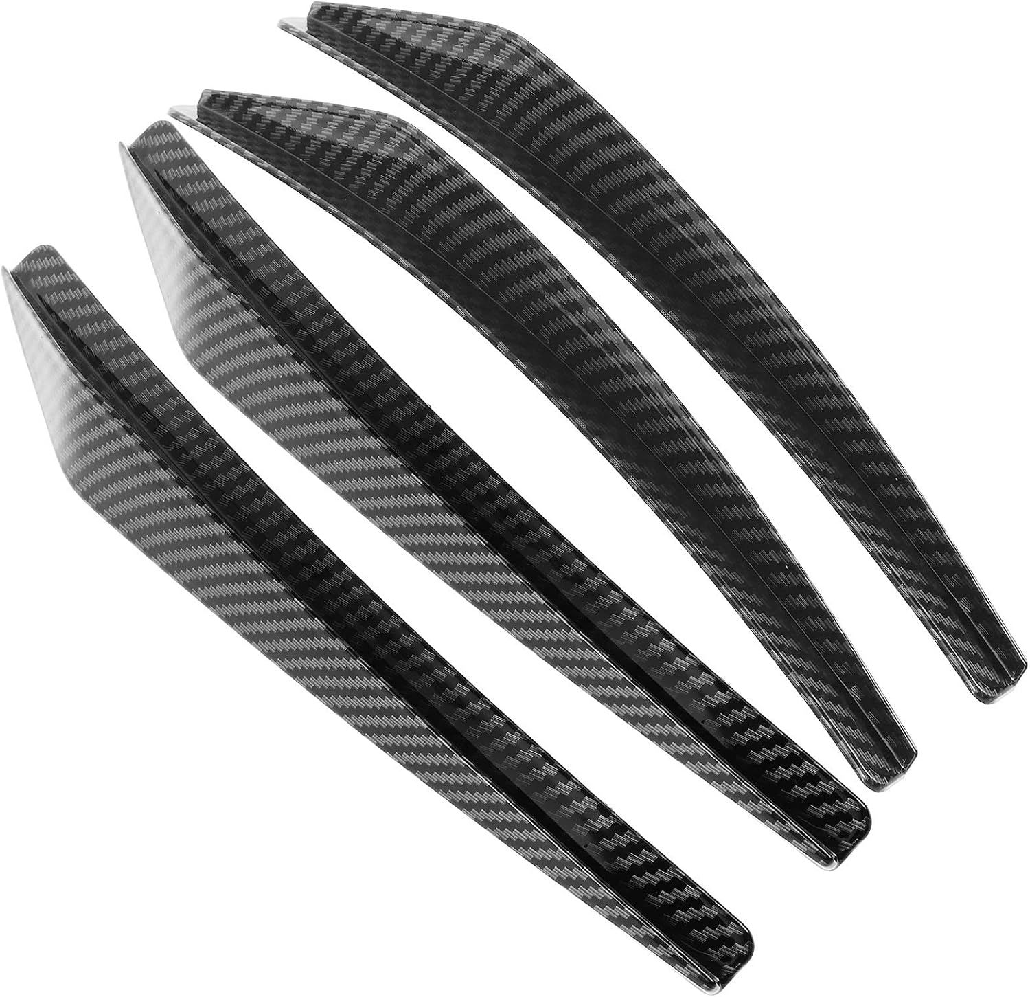 SECFOU 4pcs Carbon Fiber Wheel Eyebrow Trim Strip for Cars, Enhanced Protection with Widened Design, Sleek Interior Accessories, Universal Fit for Vehicle Exterior