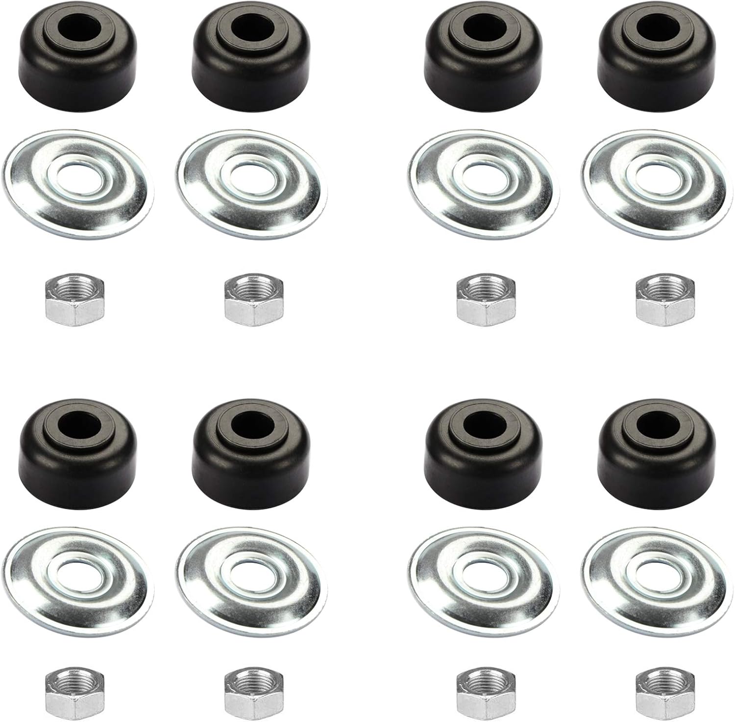 MOSNAI Golf Cart Shock Bushing Kit Fits Club Car 1982&Up DS and Precedent and EZGO 1989&Up TXT Marathon Golf Cart, 4 Shock Bushing Kit for Front and Rear Shocks, Set of 4, Replaces OEM# 1011415