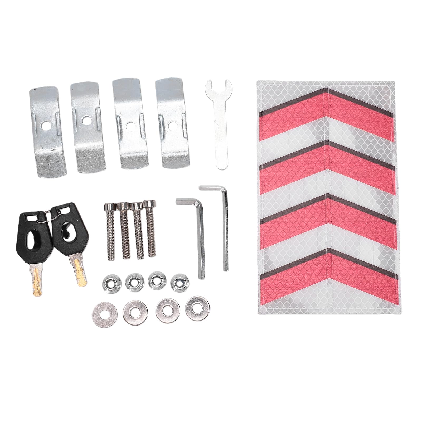 Bauletto Posteriore per Moto, 45 Litri, in Plastica ABS, con Imbottitura Isolante in PU Lavabile di Sgancio Rapido, Antifurto per Moto con portapacchi.